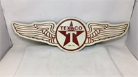 Texaco Wings Tin Sign, 28" x 9"