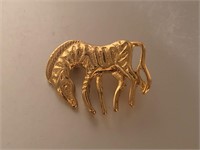 Zebra brooch