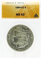 1884 MS62 Carson City Morgan Silver Dollar
