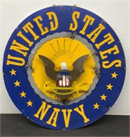 Metal U.S. Navy Sign