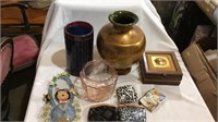 Vases, box, wall decor, lazy Susan, coin pouches