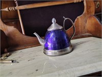 blue tea kettle