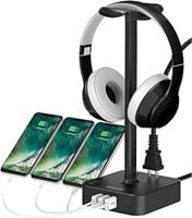 (N) Headphone Stand with USB Charger COZOO Desktop