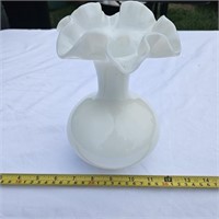 Vintage Milk Glass Vase