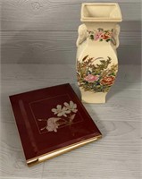 Japanese Porcelain Elephant Vase & Album