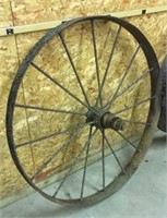 Iron hay rake wheel