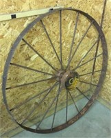 Iron hay rake wheel