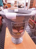 Composite urn planter in original packaging,
