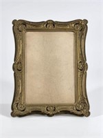 ANTIQUE ORNATE GOLD TIN PICTURE FRAME