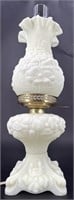 Stunning Fenton Custard Poppy Lamp Uv Reactive