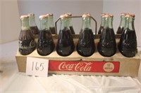 VTG COCA COLA 12 PACK CADDY WITH BOTTLES