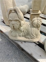 Concrete Small Dog Statue