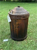 Wood Covered Kerosene Can