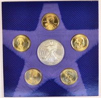 2 2007 Annual Uncirculated Dollar Sets.