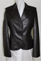 Brown leather blazer size S/M Retail $425.00