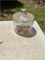 Disney Holiday Winnie the Pooh Glass Jar with lid