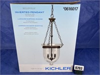 Kichler Inverted Pendant Light Fixture, Bronze