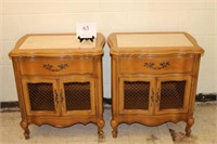 VINTAGE NIGHT STANDS 28" TALL, 25.5" WIDE, 17" DEE