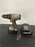 Porter Cable 20V Lithium Drill with 2 Batteries &.