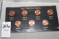 1982 LINCOLN CENTS SET