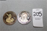 BABE RUTH AND ELVIS COINS