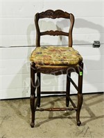 wood frame counter stool