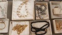 Trifari Necklace + Black Glass Necklace & More