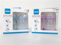 4 new Mam brand bottles open box