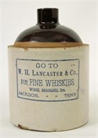 W. H. Lancaster & CO. Whiskey Jug, Jackson, TN.