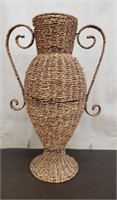 Tall Wicker/Rattan Urn