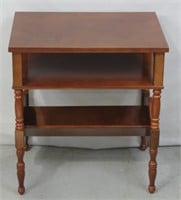 2 Tier Cherry Side Table