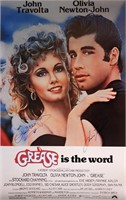 Grease John Travolta Autograph Poster
