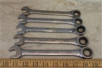 Set Metric Gear Wrench Open End Ratchet Wrenches