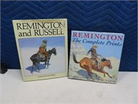 (2) Remington/Russel Cowboy hardback Books