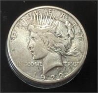 1922 S Peace Silver Dollar 90% Silver Minted in
