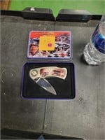 Dale Earnhardt Pocket Knife w/ Tin