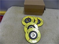 Twenty-five 4.5"x 1/4"x 7/8" grinding disks