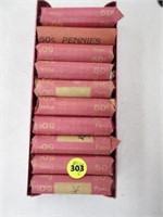 $10 Face Value "Unsearched" Rolls of Wheat Cents