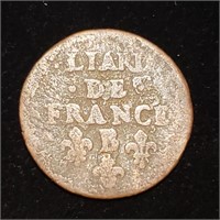 1650s Louis XIV Liard de France