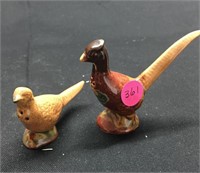 Antique Pheasant Salt & Pepper Shakers