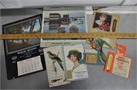 Lot of vintage calendars, see pics