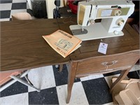 Elgin Sewing Machine And Table
