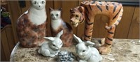 Lot of various animal home decor