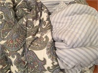 Paisley and Striped King Duvet