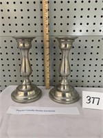 PEWTER CANDLE STICKS