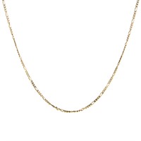 A Figaro Chain in 18K Gold