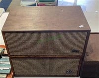 Vintage Frazier speakers - one case one does show