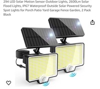 294 LED Solar Motion Sensor Outdoor Lights