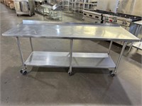 84” x 30” Stainless Steel Table