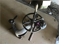 antique grinding wheel??